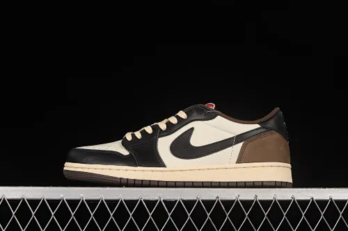 All categories Air Jordan Jordan series basketball shoes Air Jordan 1 Low Travis Scott x Air Jordan 1 Low "Dark Mocha" AJ1 Joe 1 small barb CQ4277-105